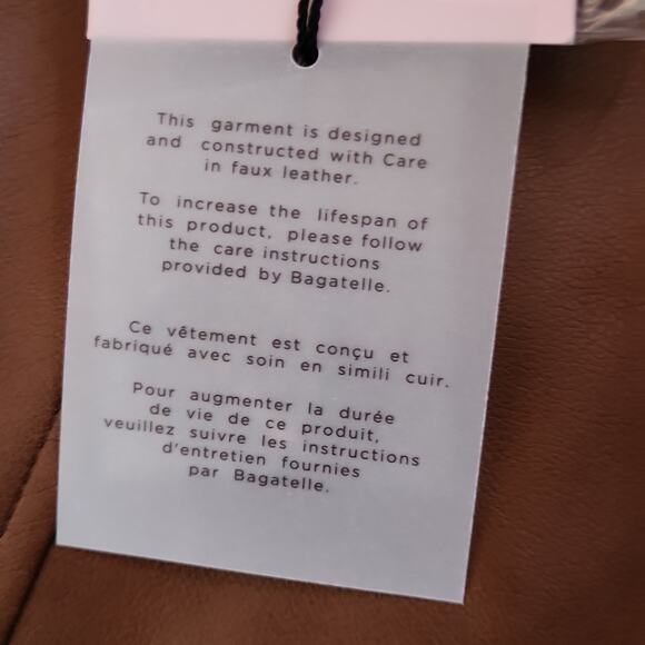NWT Brown Vegan Leather Trench Coat With the Girls By Avec Les Filles Size 3X - Picture 13 of 15